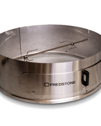Fredstone Pizzaindsats Rotisseri Til 57 Cm Kuglegrill   Incl  Ring  Låge  Spyd  Gafler     Sortering