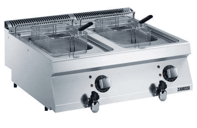 Friture Dobbelt Elektrisk Bordmodel 7kw 2x7 Liter Zanussi