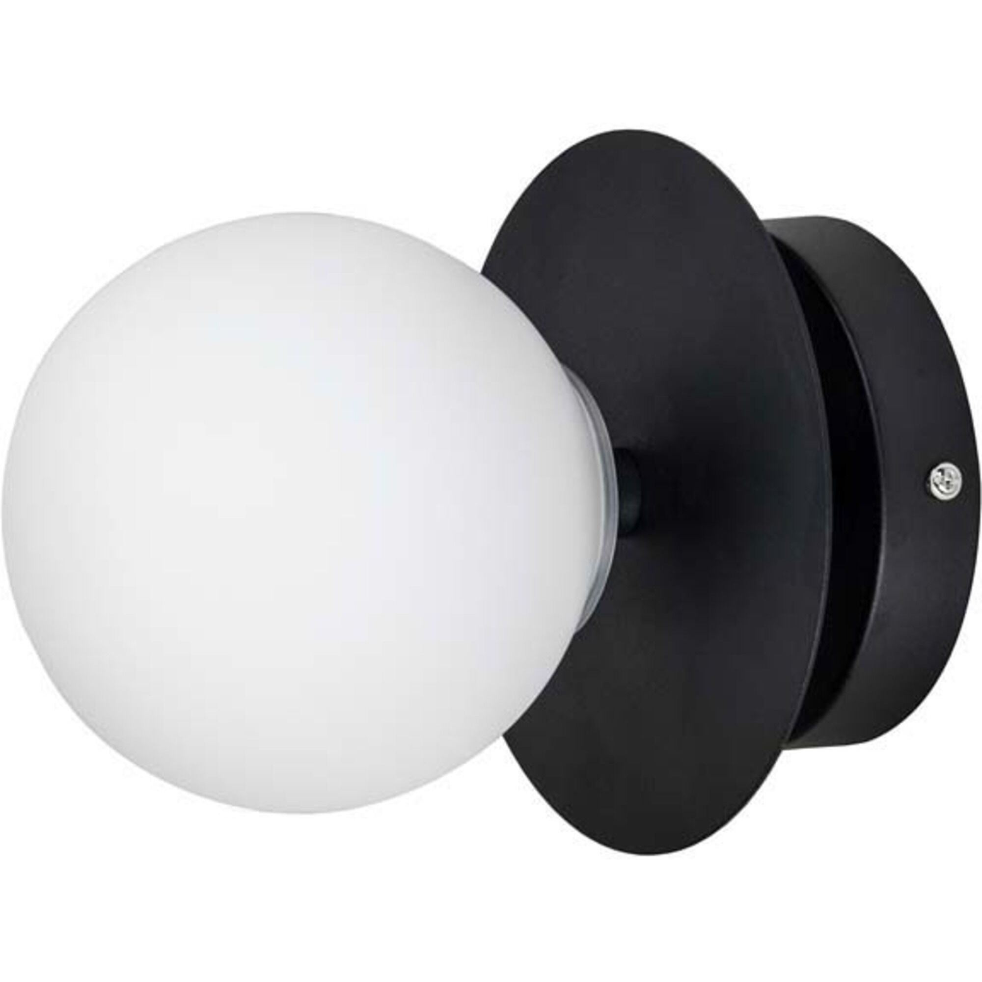 Globen Lighting Plafond Væg Art Deco Lampe  Hvid Sort