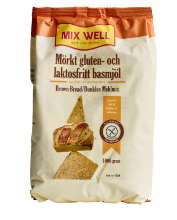 Gluten- Og Laktosefri Mørk Basismel Mix Well 104