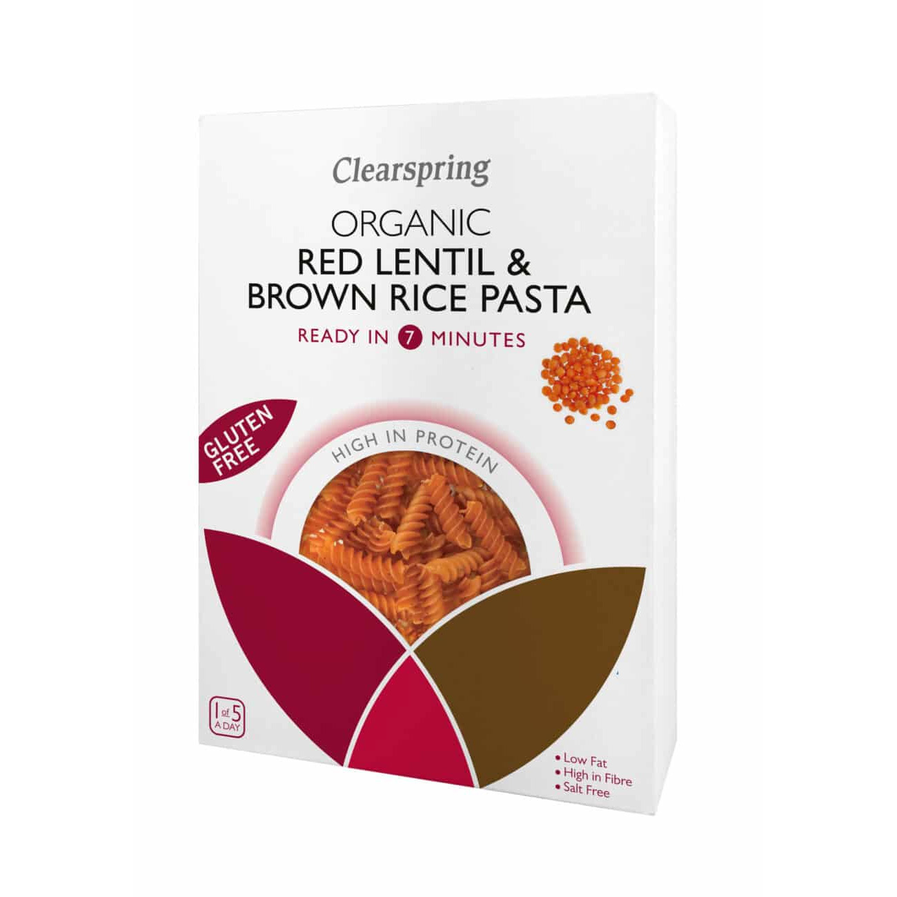 Glutenfri Fusilli Af Røde Linser Og Brune Ris  øko