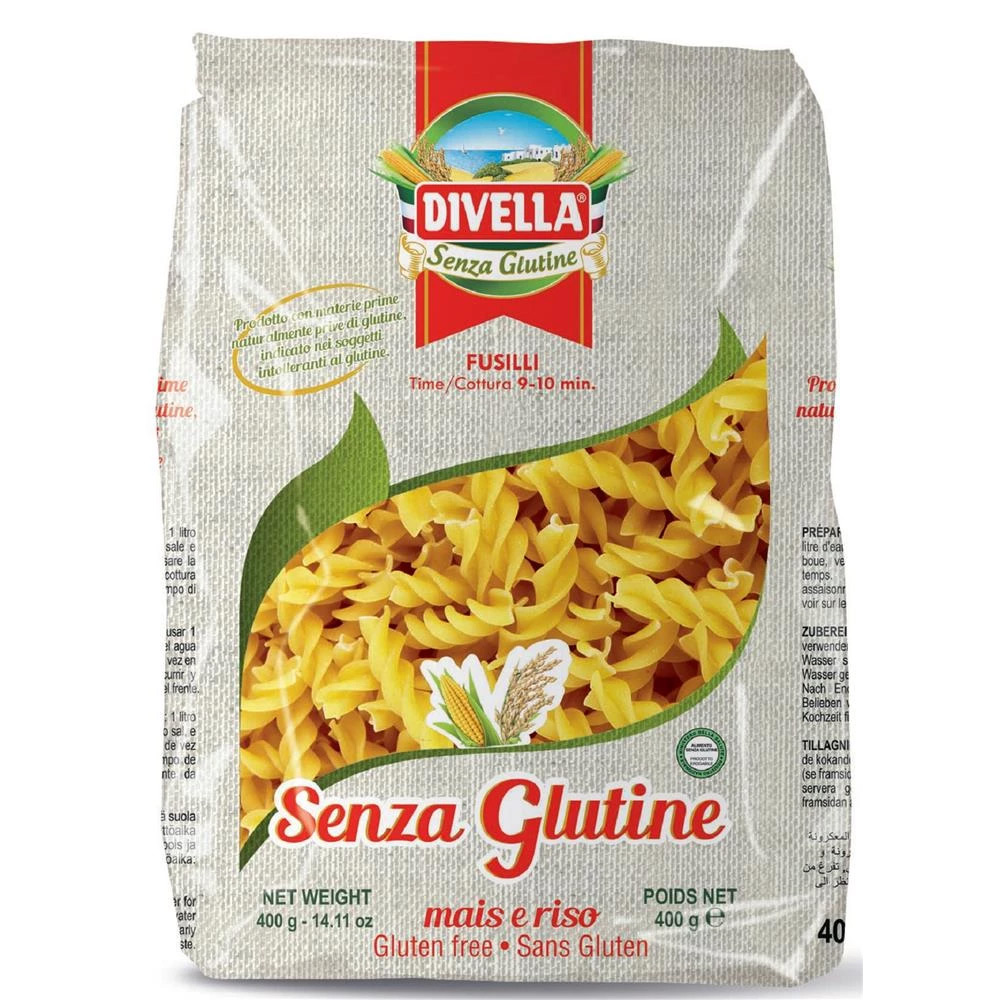 Glutenfri Pastaskruer Fusilli Divella