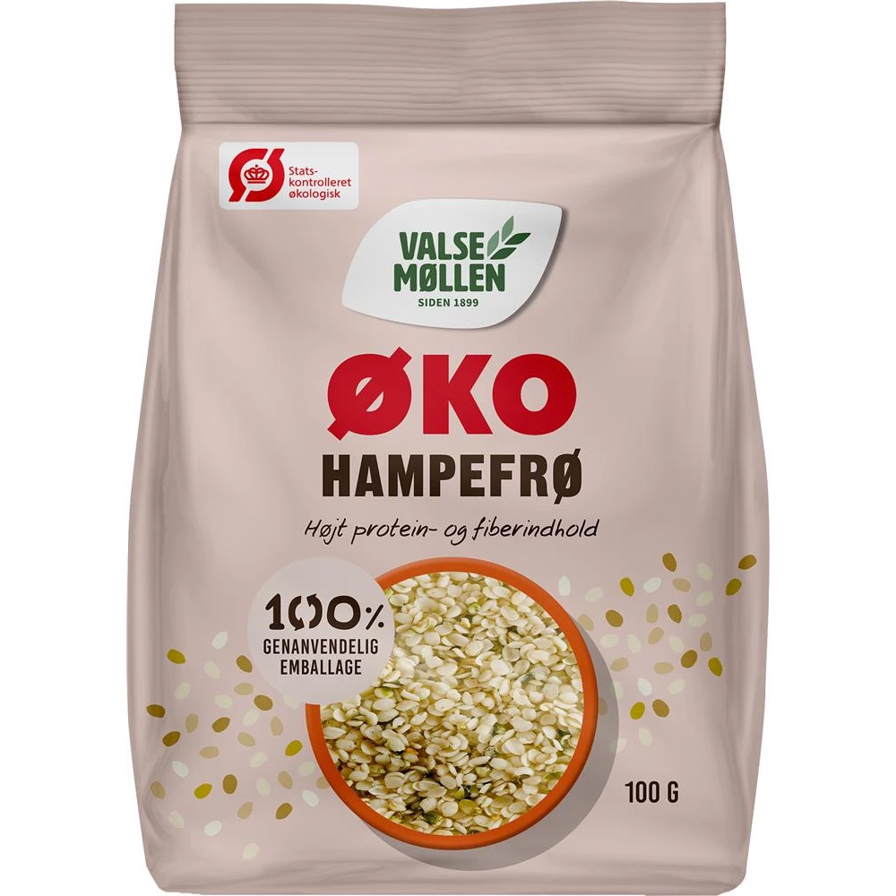 Hampefrø 100    økologiske Valsemøllen
