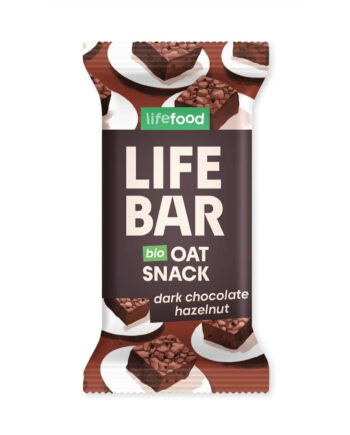 Havrebar Mørk Chokolade Hasselnød øko Og Glutenfri