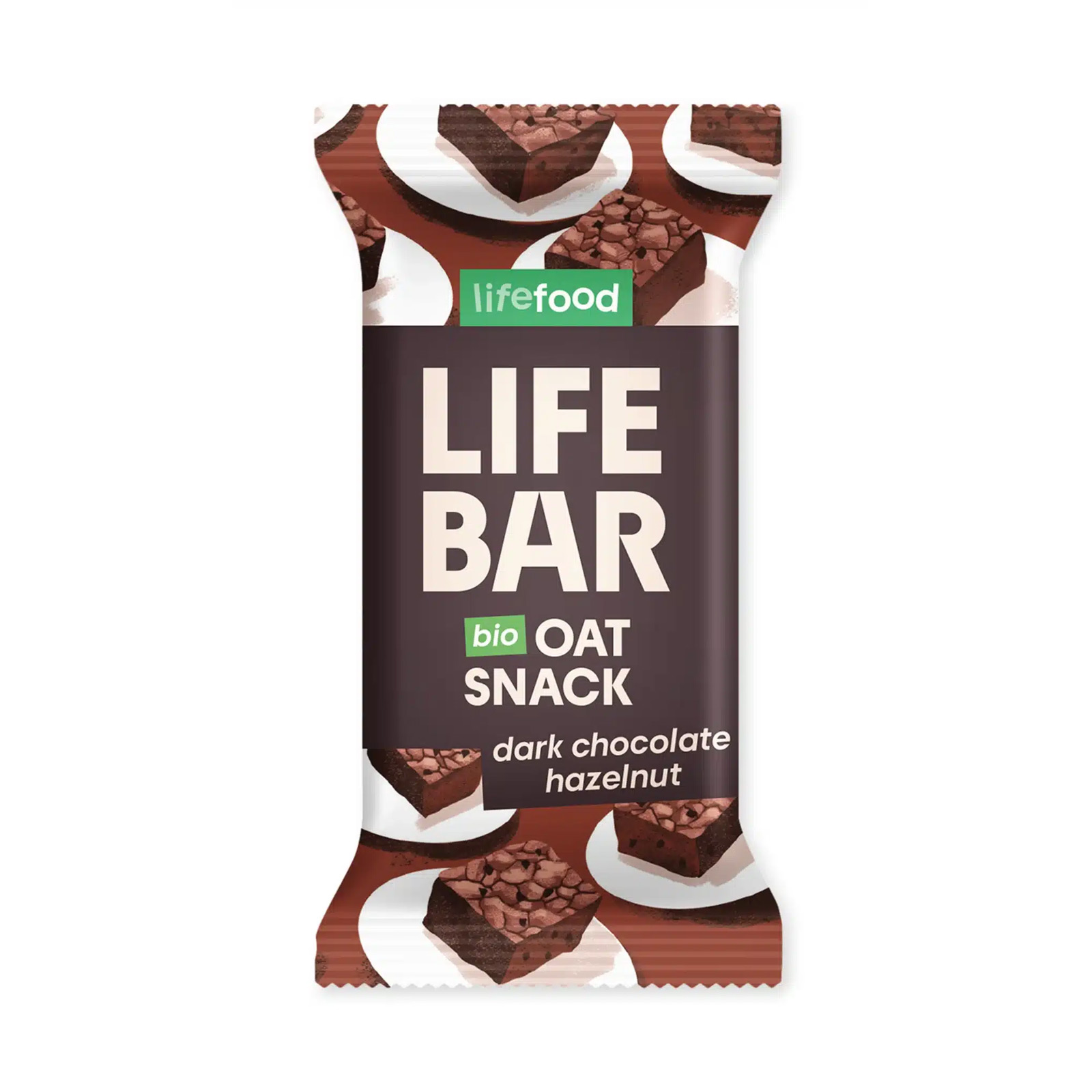 Havrebar Mørk Chokolade Hasselnød øko Og Glutenfri
