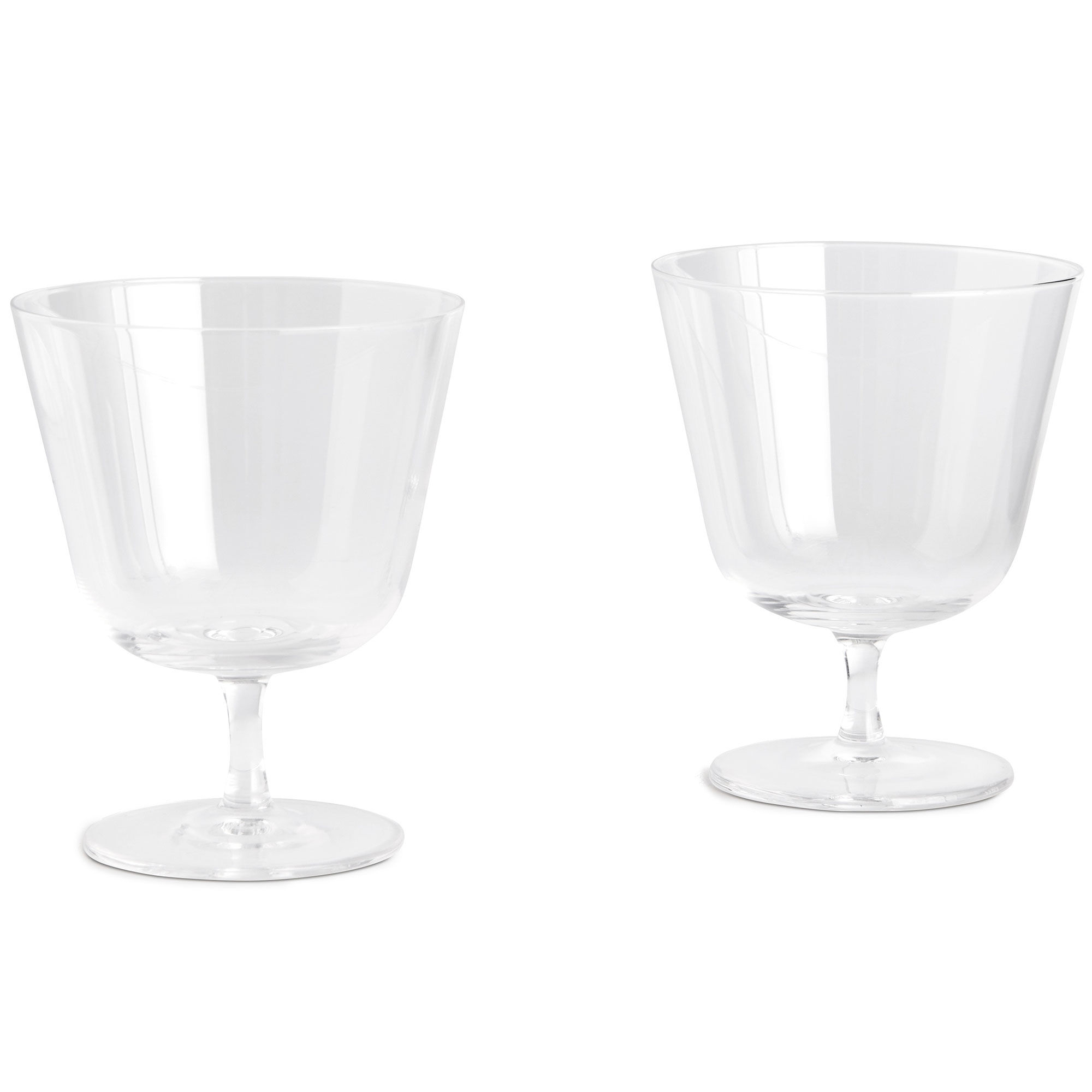 Hay Curve Stem Glas Small  -pak  Klar