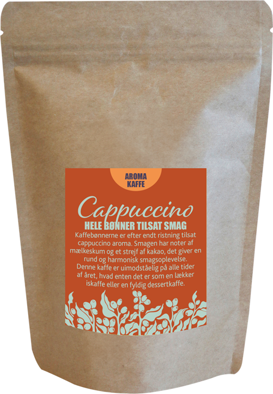 Hele Kaffebønner Med Cappuccinosmag