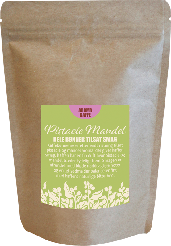 Hele Kaffebønner Med Pistacie Mandelsmag