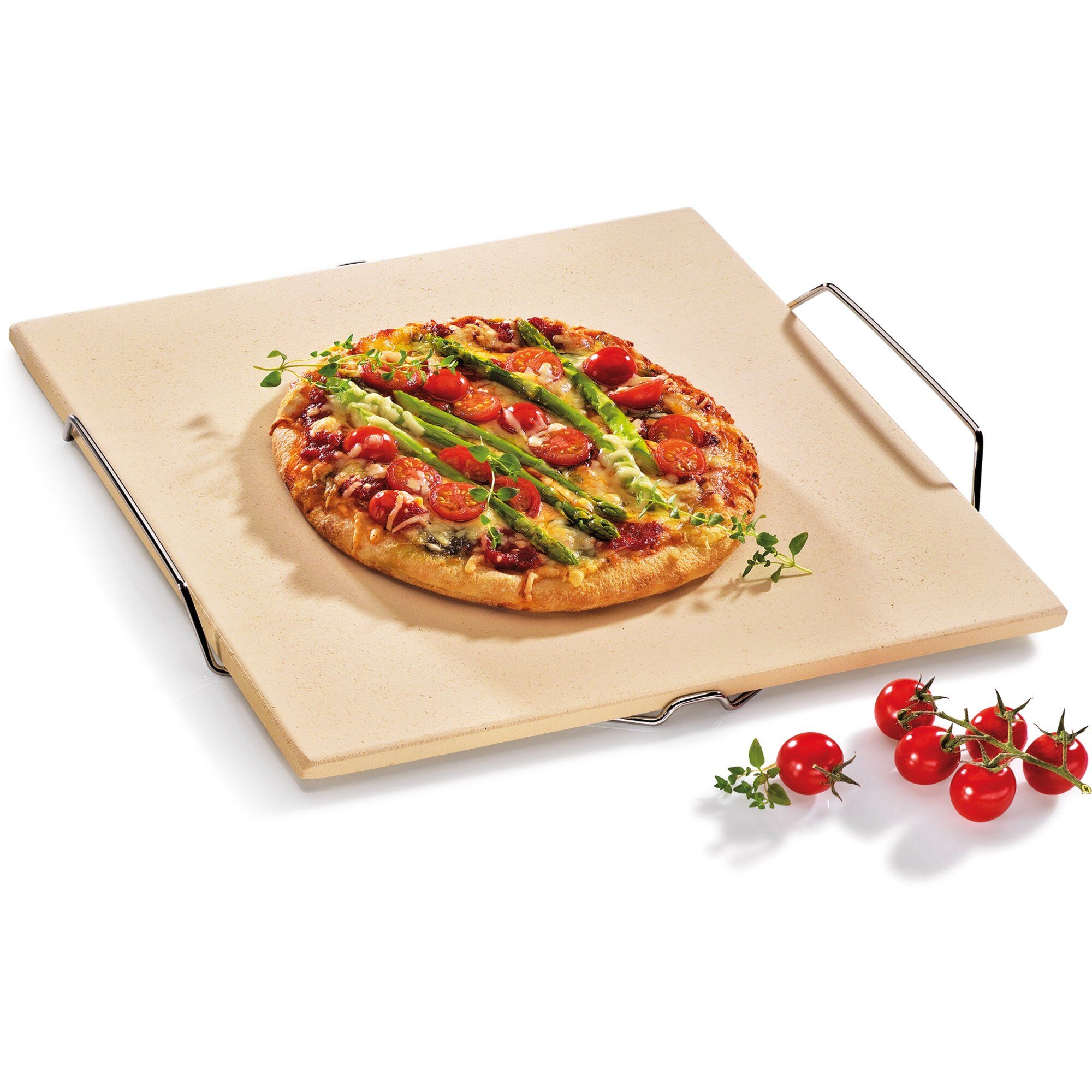 Küchenprofi Rektangulær Pizzasten Med Stativ 38 Cm