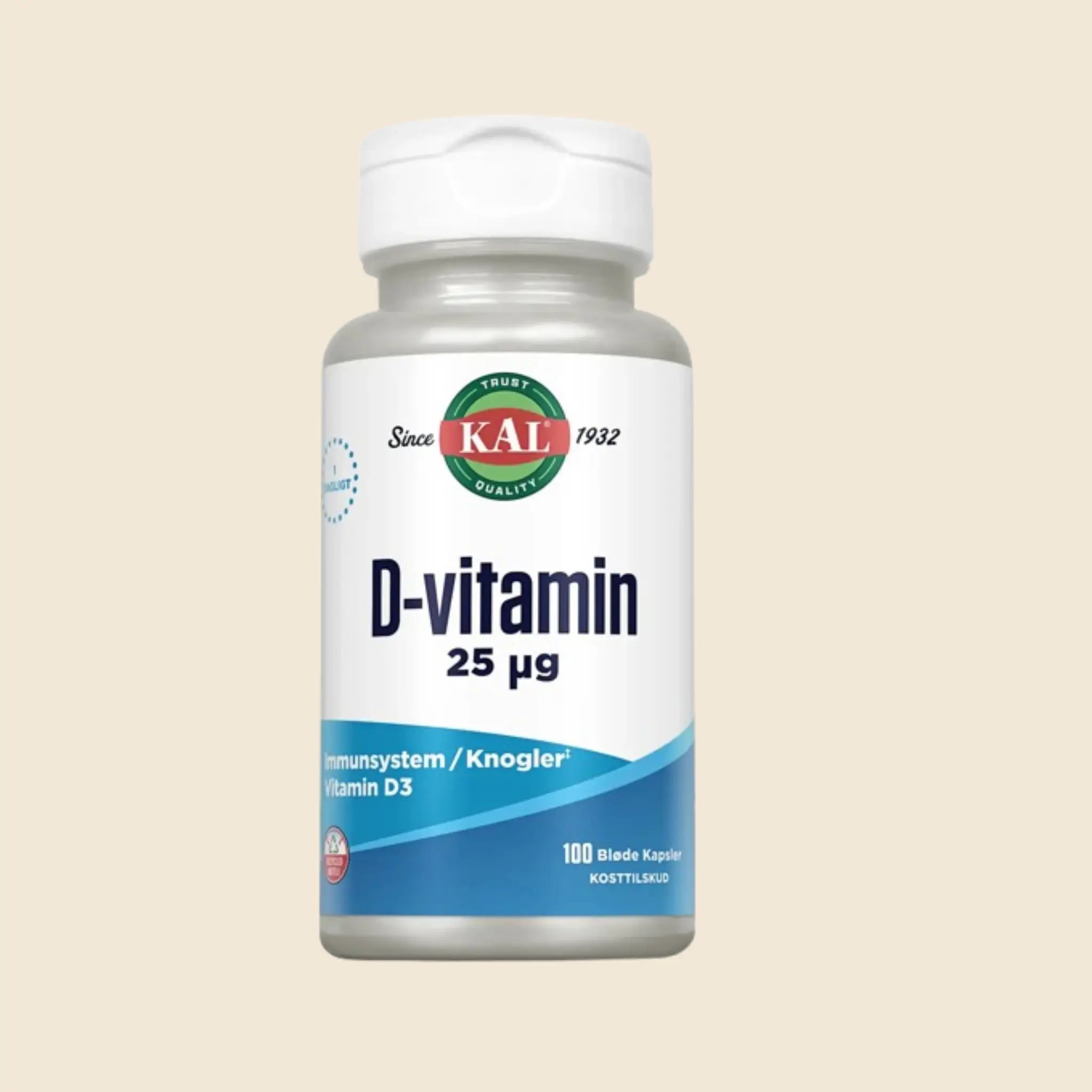 Kal  -vitamin 25 µg 100 Tabletter