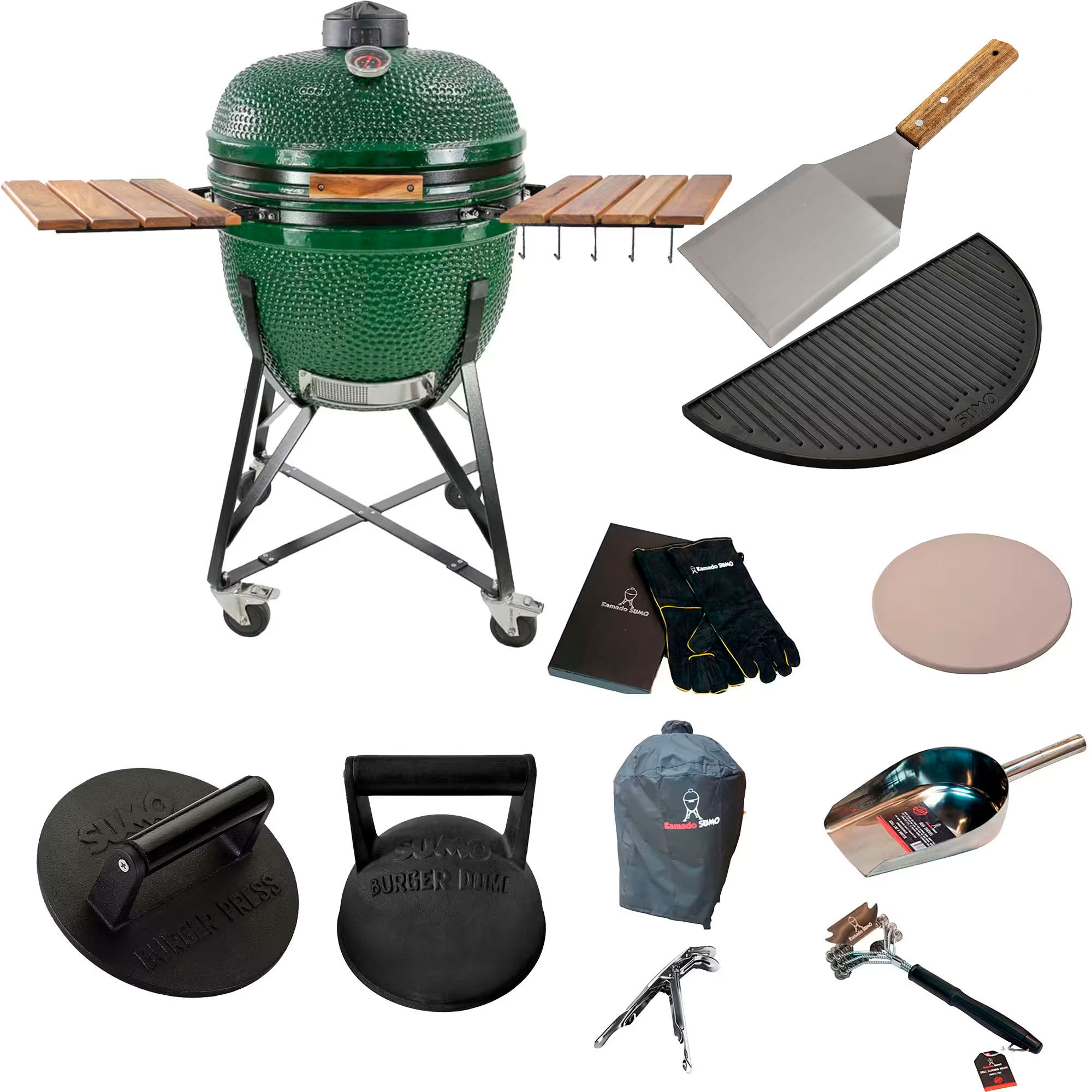 Kamado Sumo Maxi Grøn    Smashpakke