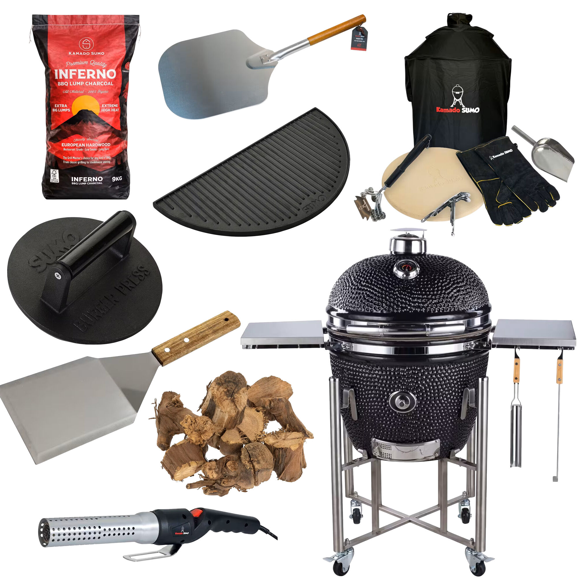 Kamado Sumo Signature Pro Kamado-grill Med Stor Grillpakke