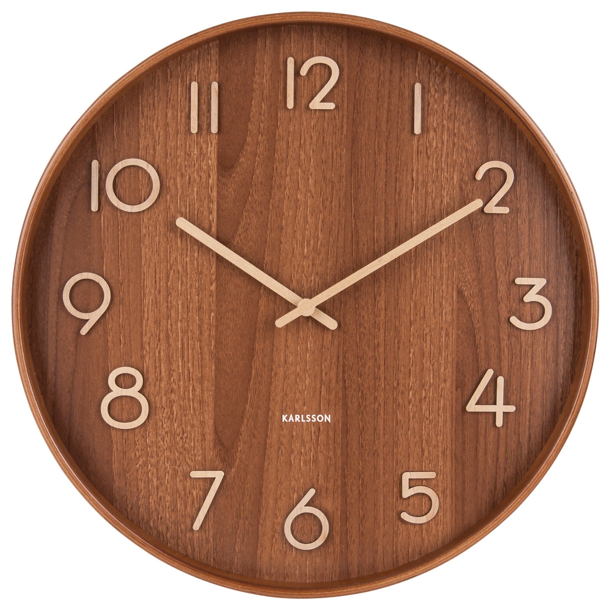 Karlsson Pure Vægur 60 Cm  Dark Wood