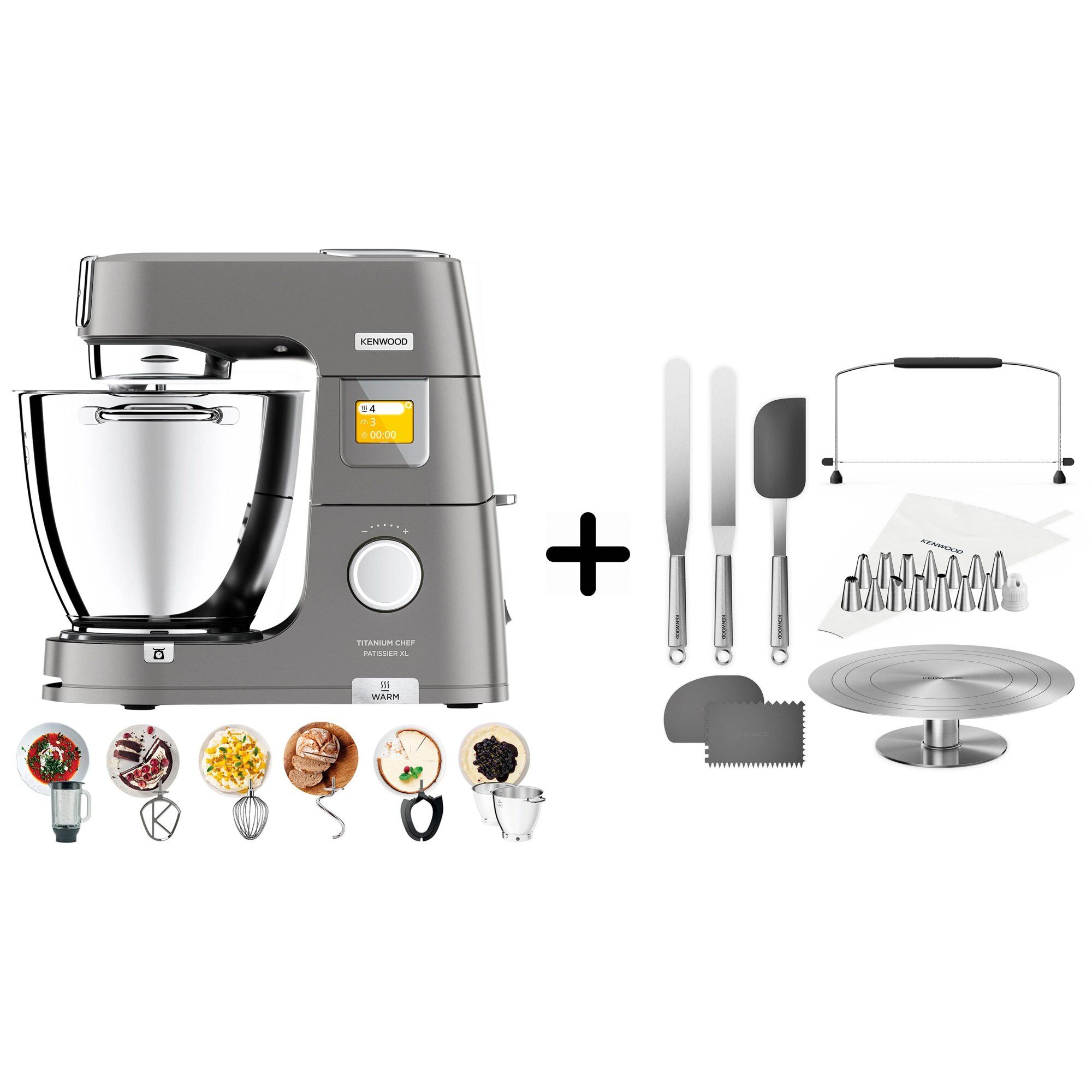 Kenwood Chef Patissier   Køkkenmaskine   Kwsd100 Sæt Til Kagedekoration