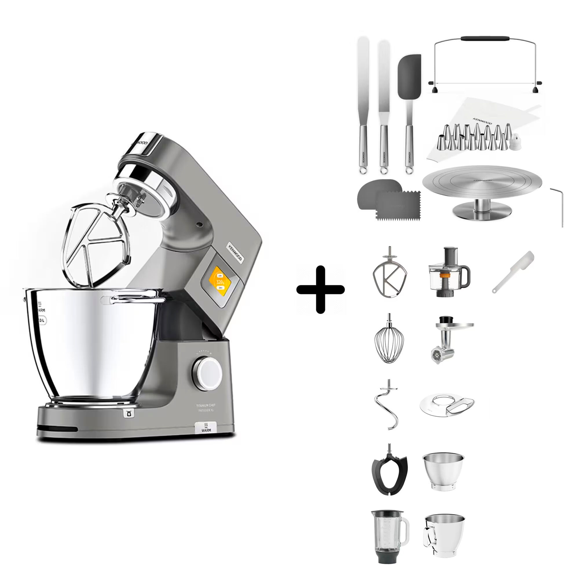 Kenwood Chef Patissier   Køkkenmaskine   Kwsd100 Sæt Til Kagedekoration