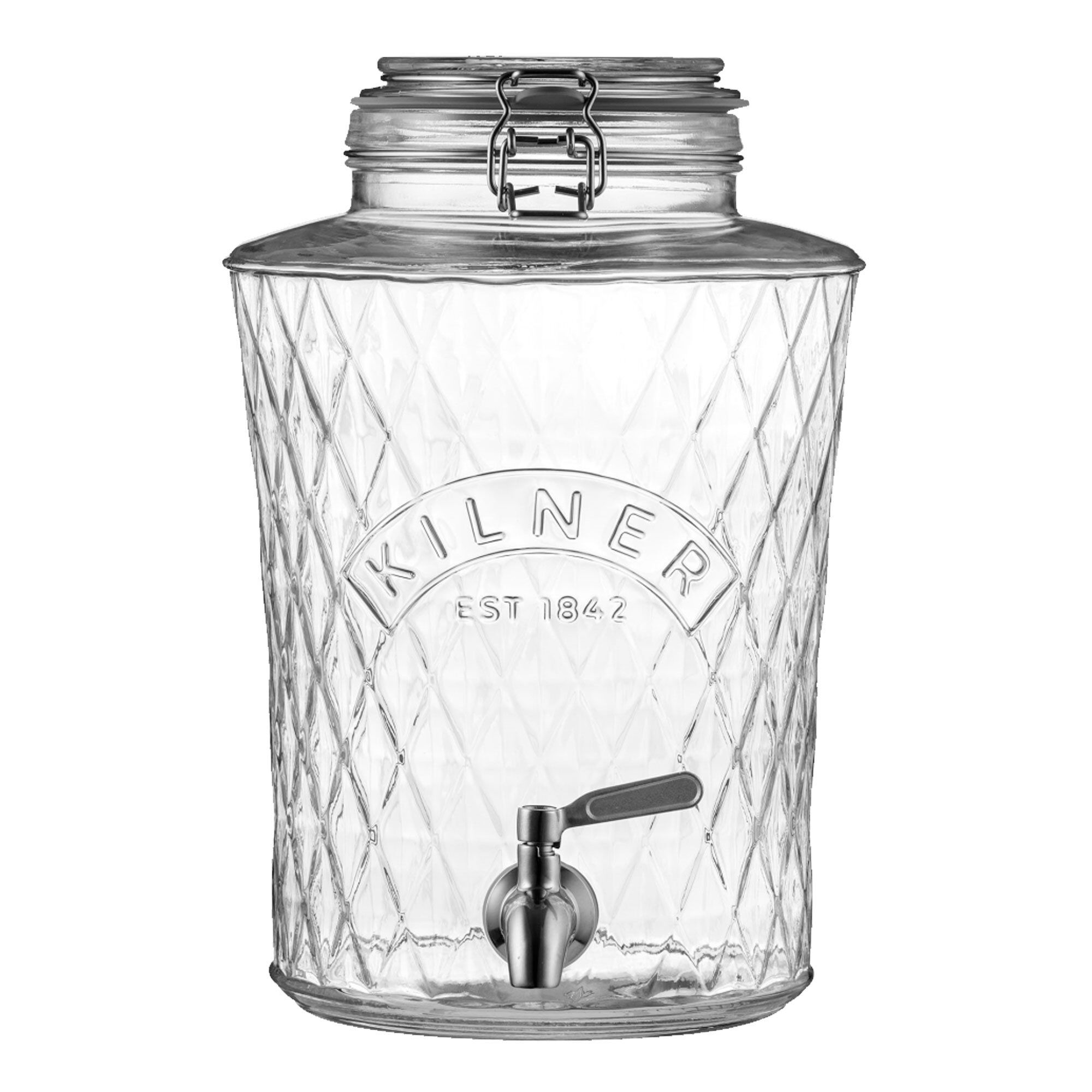 Kilner Diamond Beholder Med Taphane   Liter