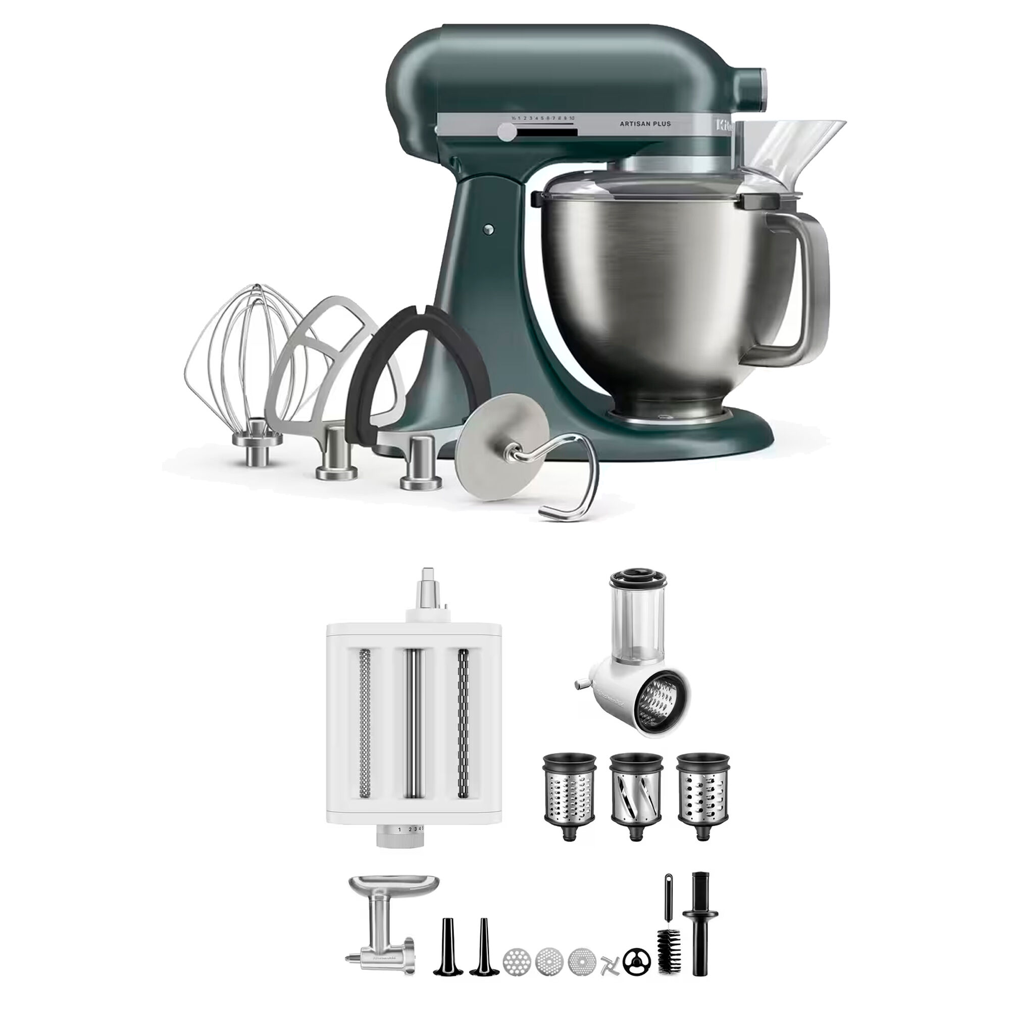 Kitchenaid Artisan Plus Köksmaskin Med Tillbehörspaket     Liter  Juniper