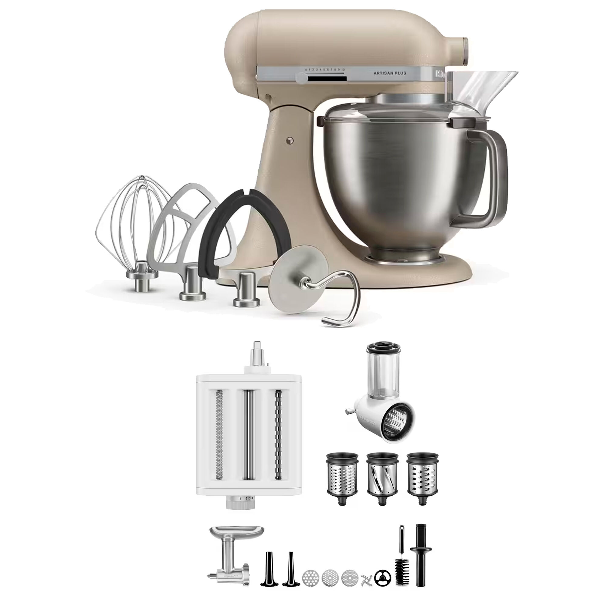 Kitchenaid Artisan Plus Köksmaskin Med Tillbehörspaket     Liter  Oat