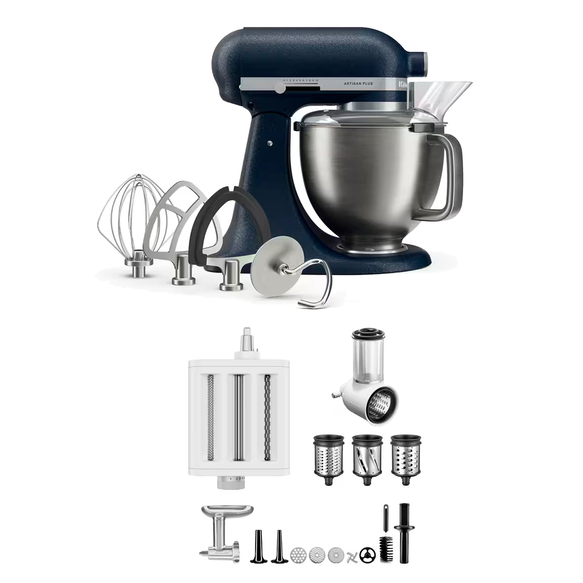 Kitchenaid Artisan Plus Køkkenmaskine Med Tilbehørspakke 47 Liter  Wild Blueberry