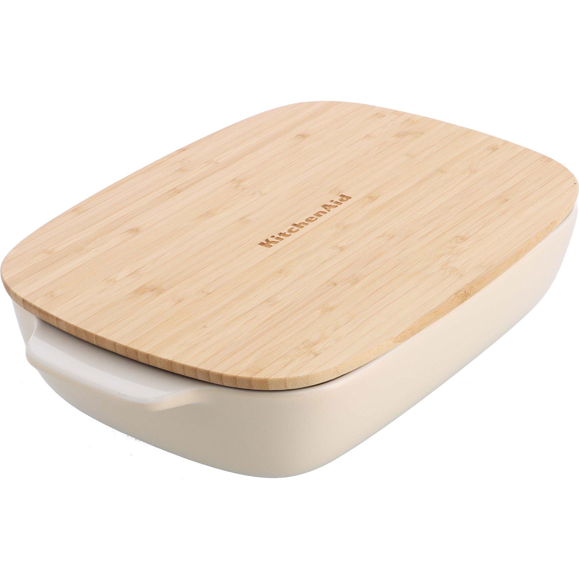 Kitchenaid Ovnform Med Låg 40   25       Cm  Creme