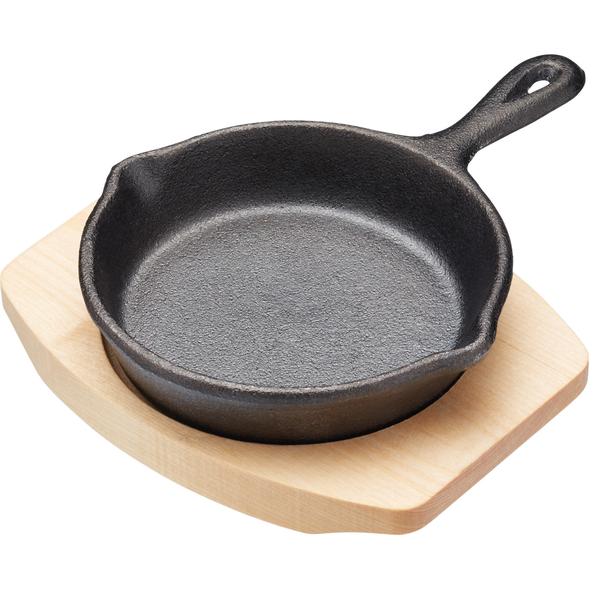 Kitchen Craft Mini Serverings Støbejernspande Med Træ