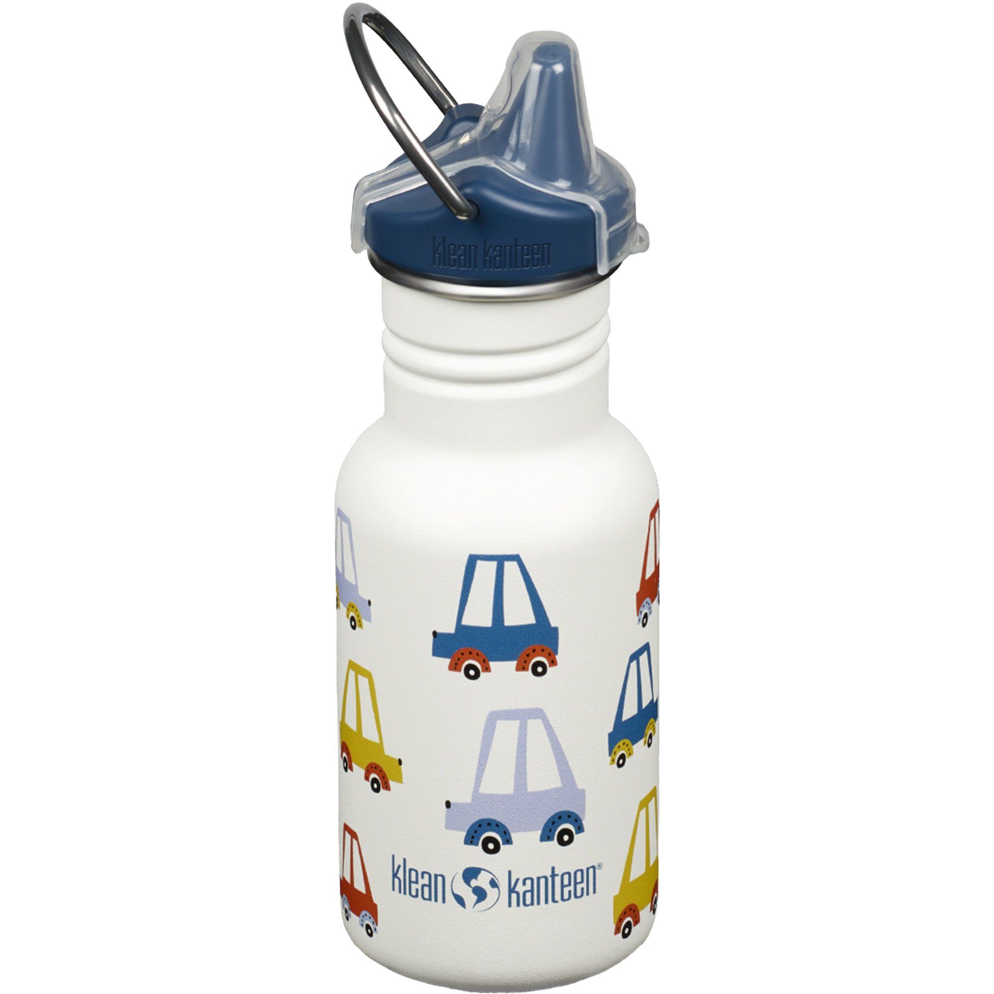 Klean Kanteen Kid Classic Narrow Sippy Børnekop Med Tud 355 Ml  Biler