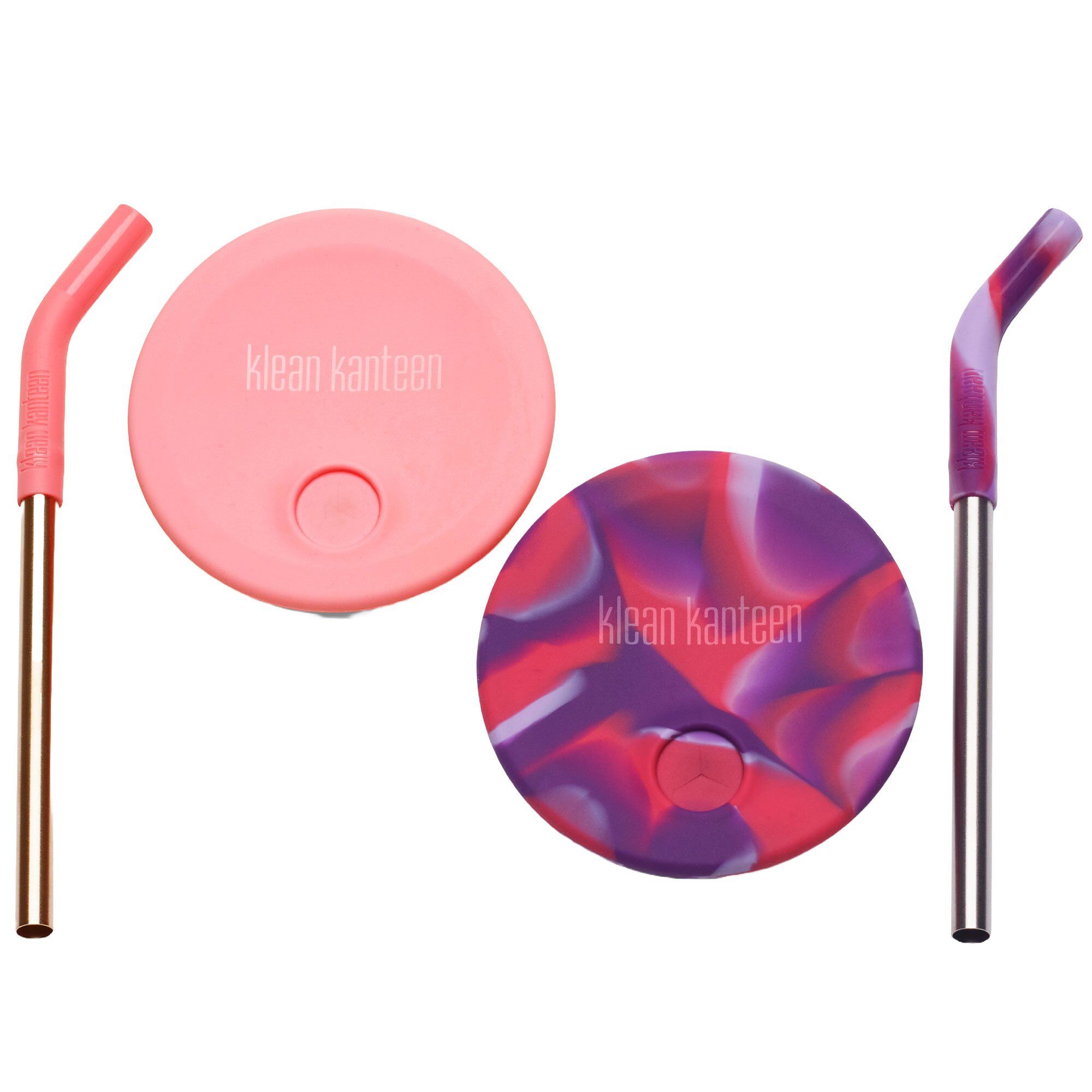 Klean Kanteen Kid Cup Straw Lid Sugerørslåg  Pink Tie Dye    Stk