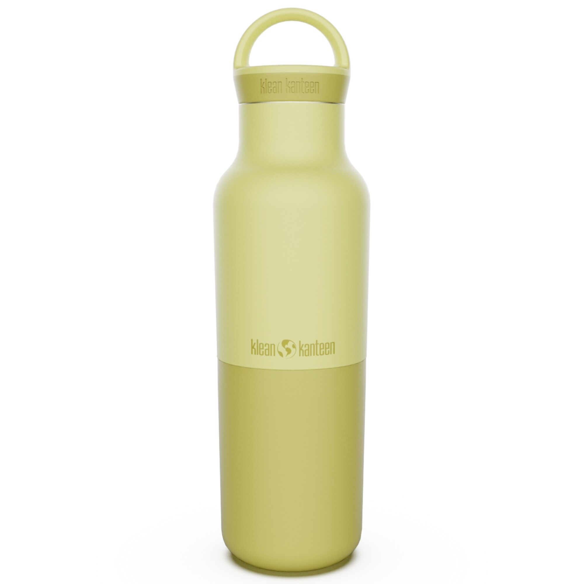 Klean Kanteen Rise Classic Termoflaske Med Arch Loop-låg  592 Ml  Voksgul