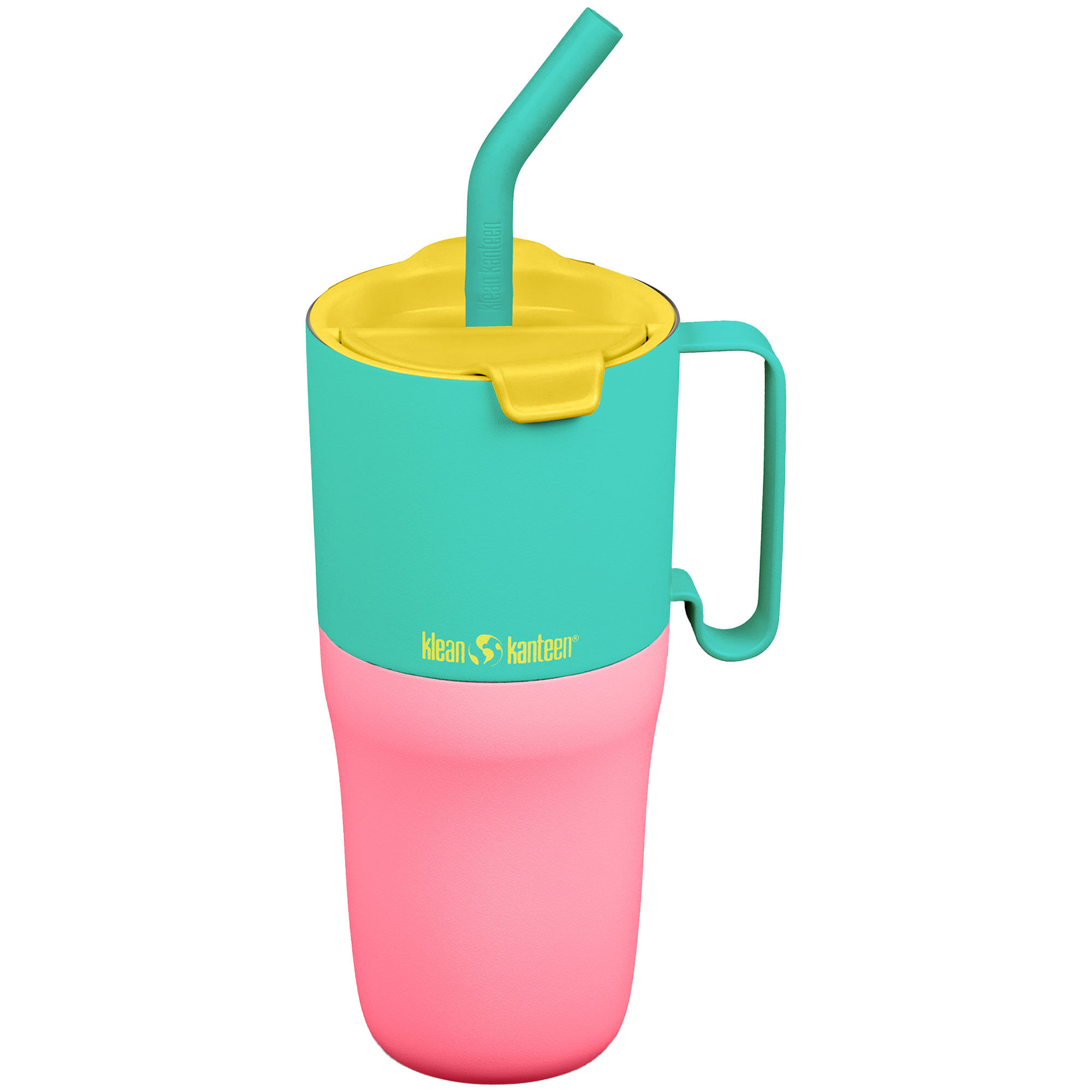 Klean Kanteen Rise Tumbler Med Flip-låg Og Sugerør 770 Ml  Turquoise Kaleidoscope