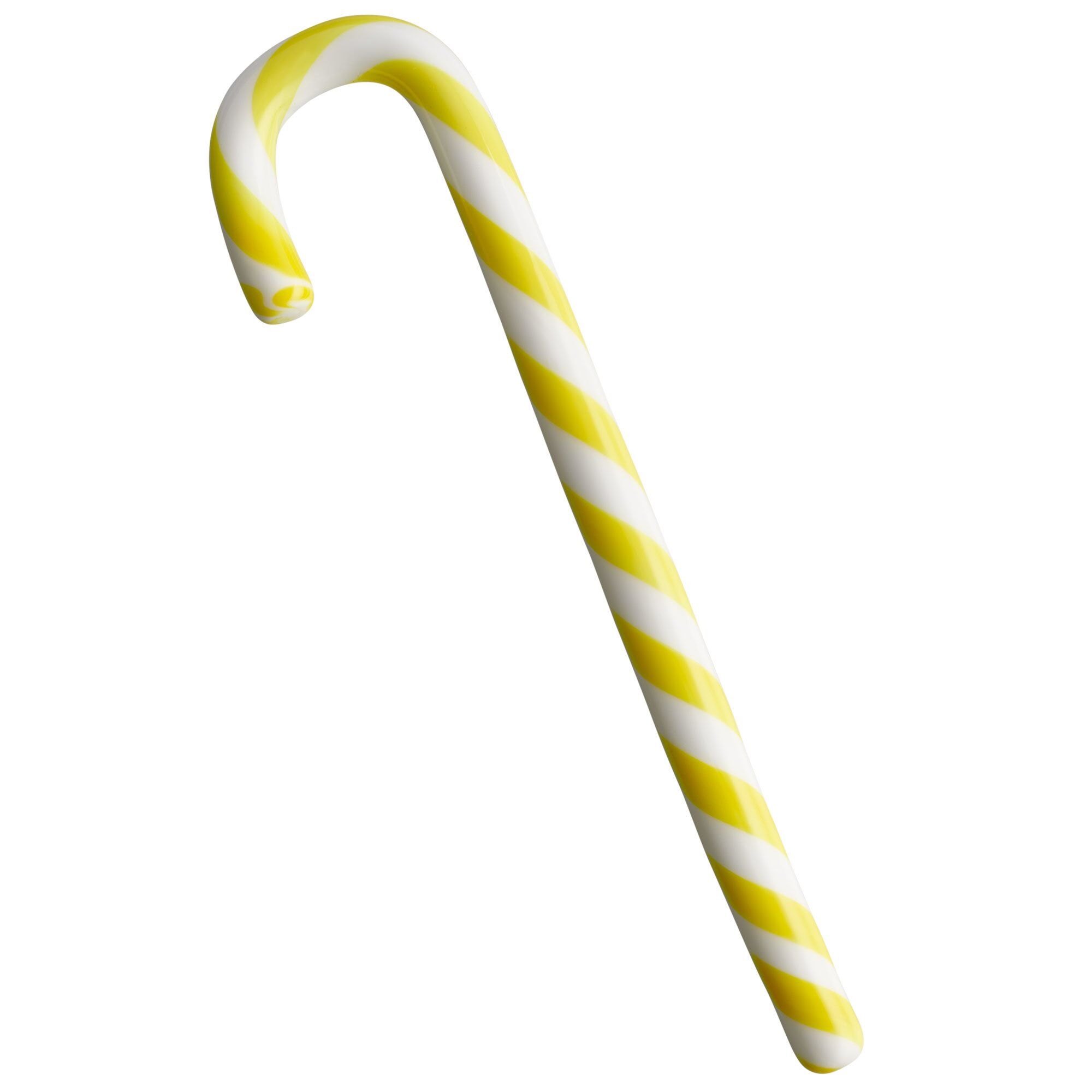 Kosta Boda Polka Glasdekoration  17 Cm  Hvid Gul