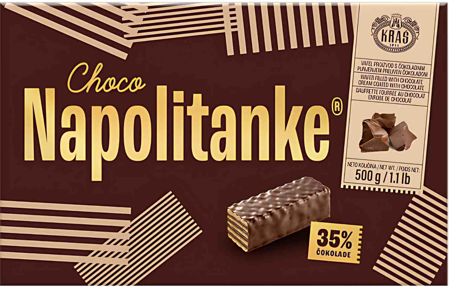 Kras Choco Napolitanke 500