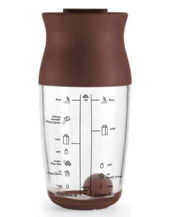 Lékué Shaker Pandekagemixer  Brun
