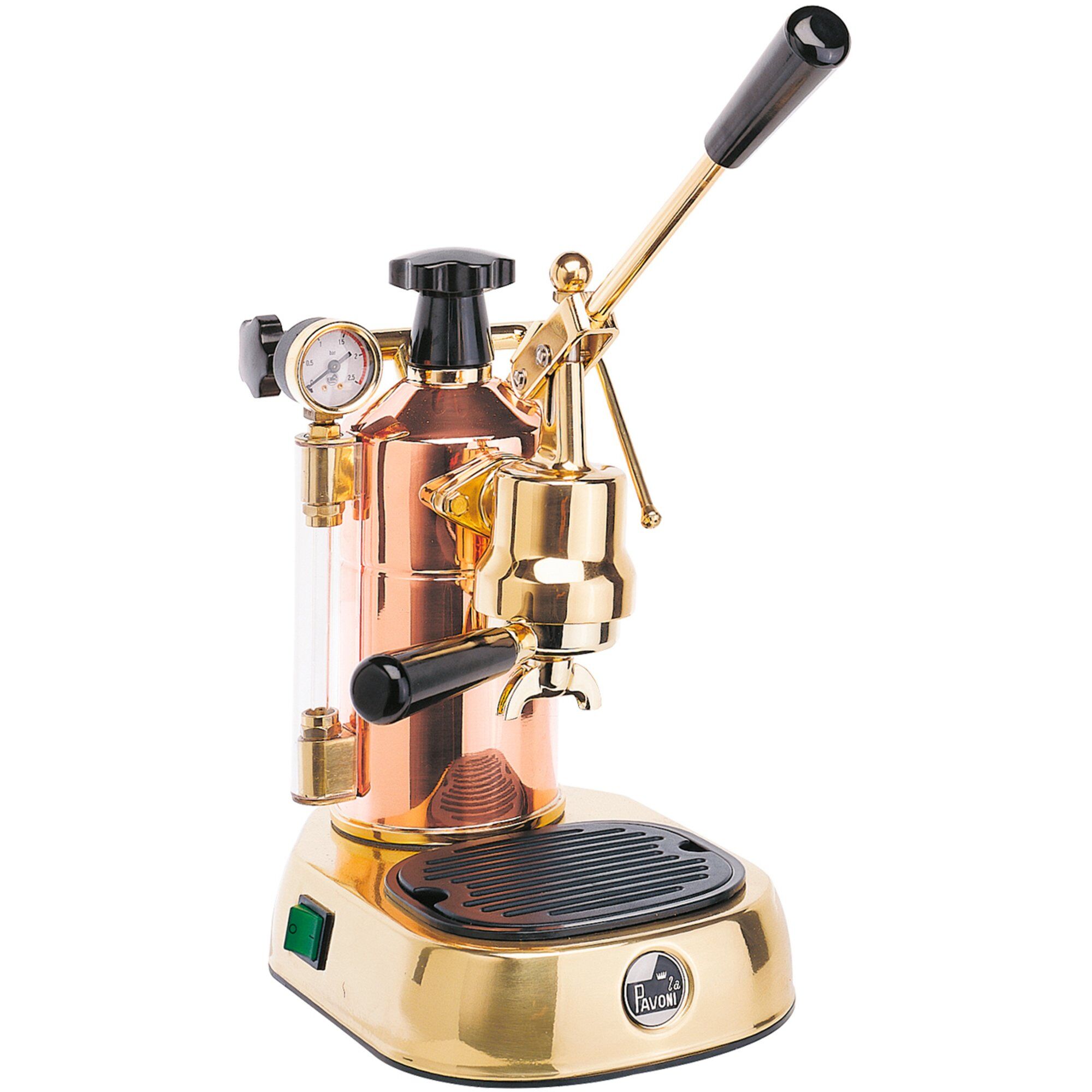 La Pavoni Professional Espressomaskin     Liter Kobber  Guld Detaljer Lplprg01eu