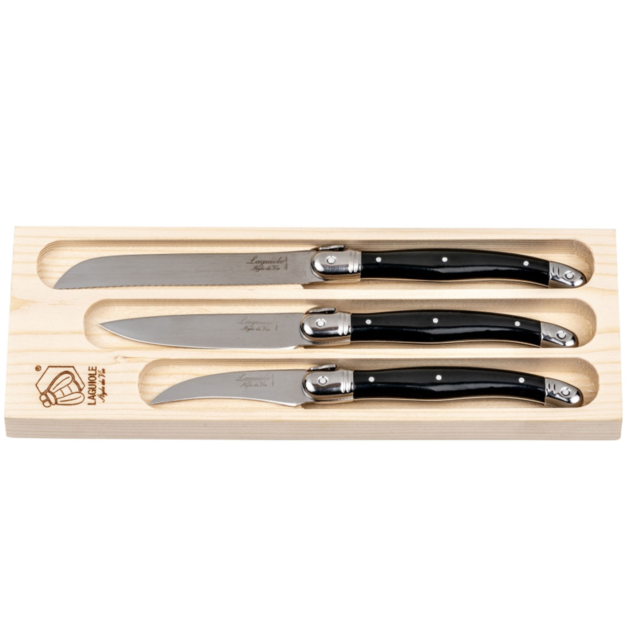 Laguiole Style De Vie Køkkenknive   Stk  Sort