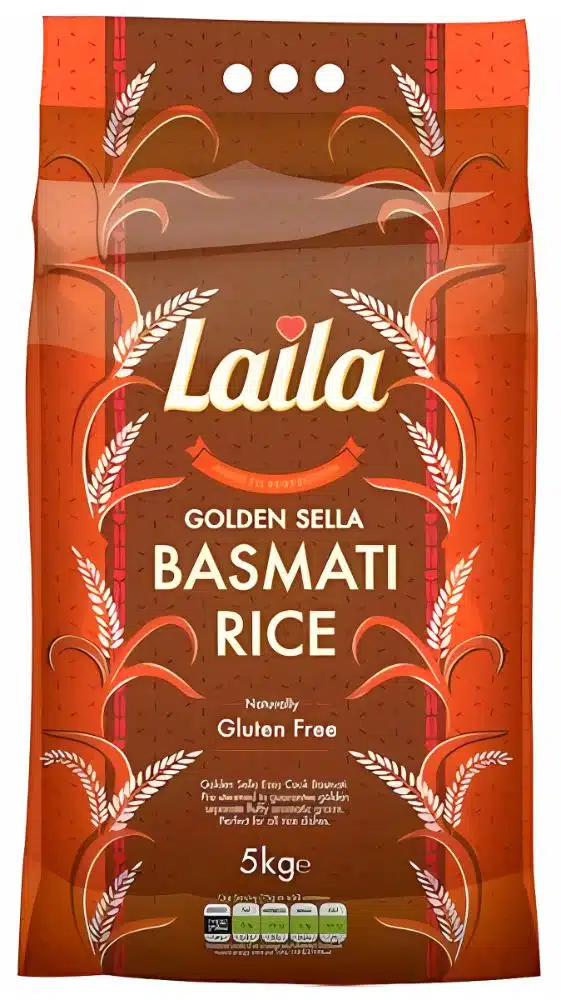 Laila Golden Sella Basmati Ris   Kg