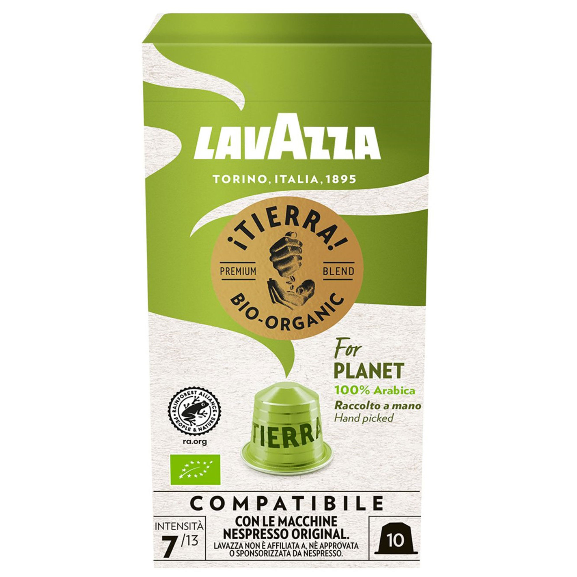 Lavazza   Tierra  For Planet Organic Kaffekapsler  10 Stk