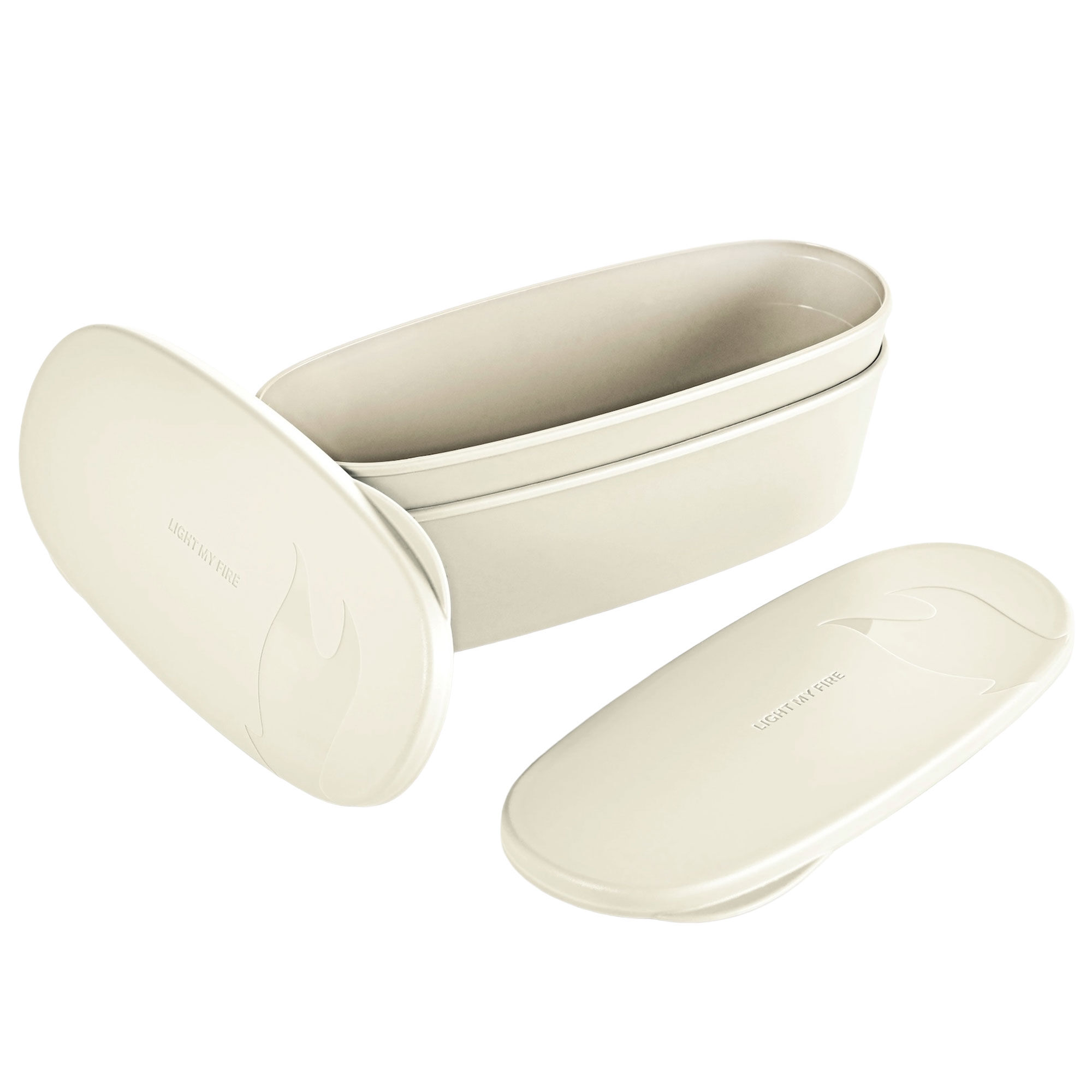 Light My Fire Snapbox Oval Beholder  Cream    Stk