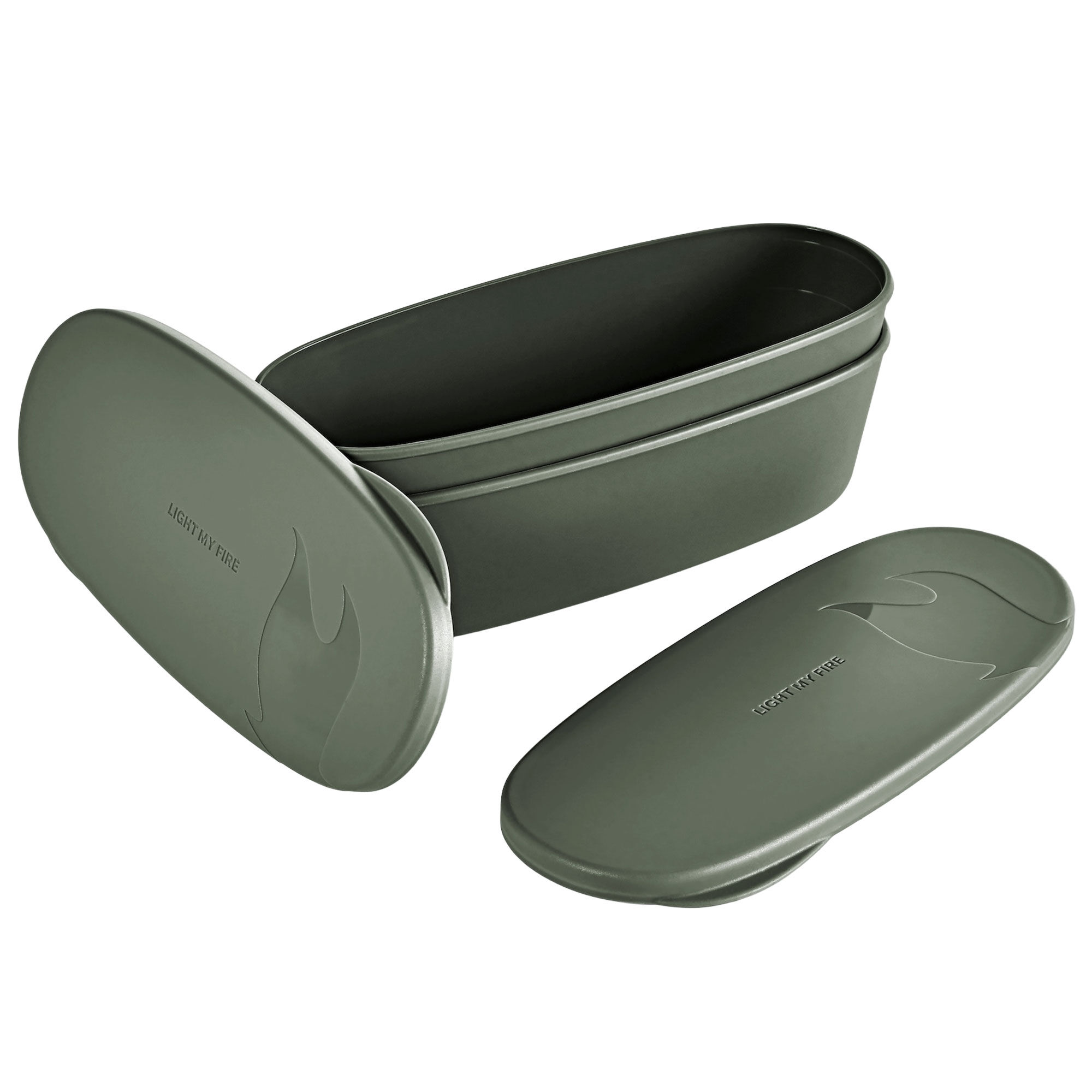 Light My Fire Snapbox Oval Beholder  Sage Green   -stk