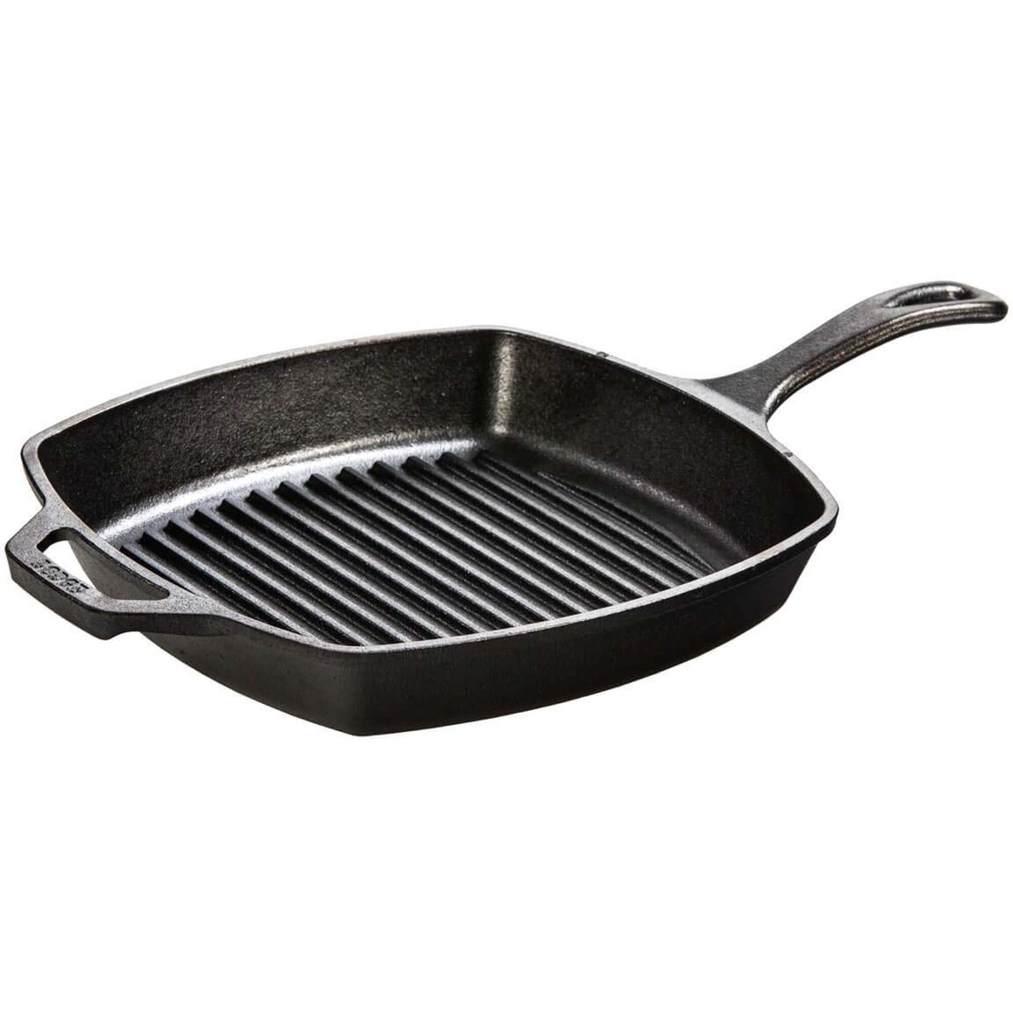 Lodge Kvadratisk Grillpande Støbejern 26   26   Cm