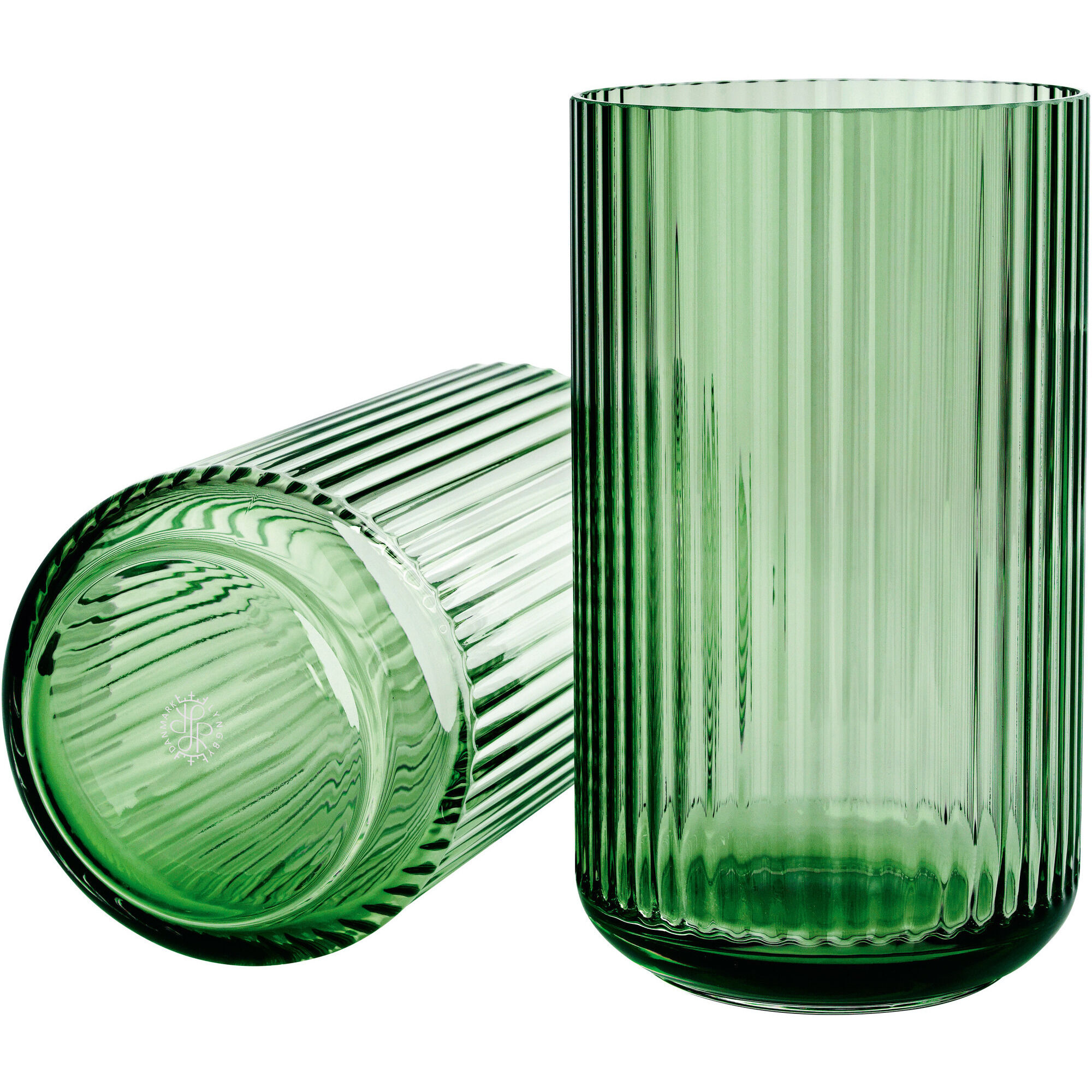 Lyngby Porcelæn Lyngbyvasen 25 Cm  Glas Copenhagen Green