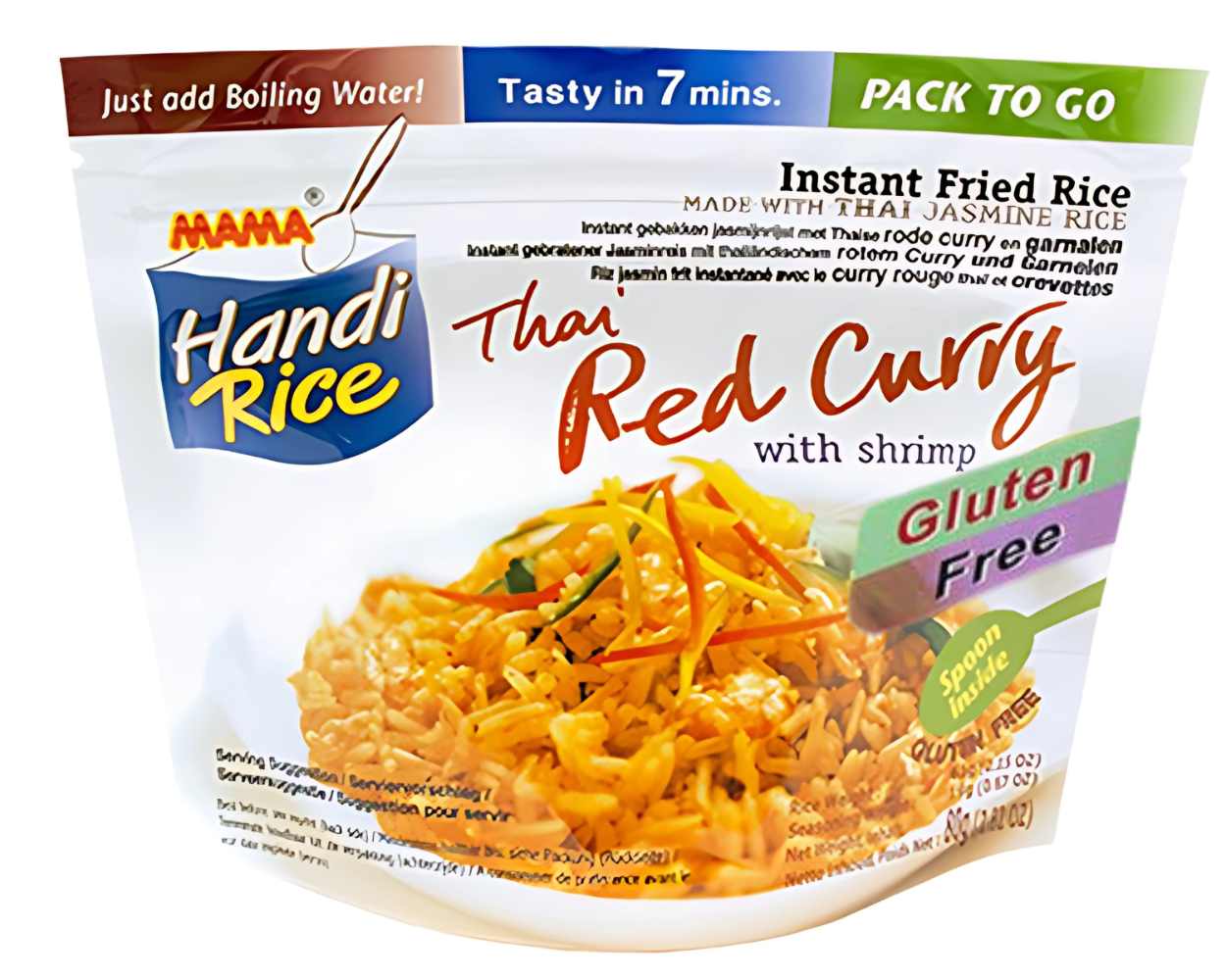 Madspildsvare: Mama Instant Rice Red Curry Shrimp 80