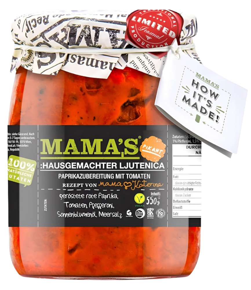 Madspildsvare: Mama   Pebersauce  Ljutenica  Hot 550