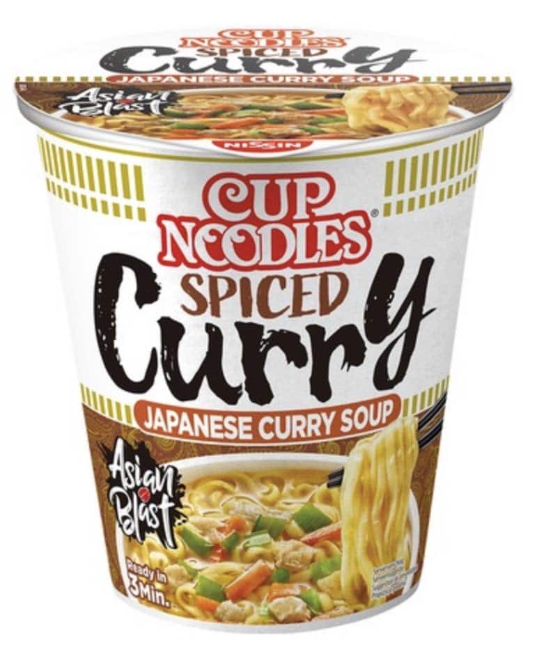 Madspildsvare: Nissin Cup Noodles Spiced Curry 67
