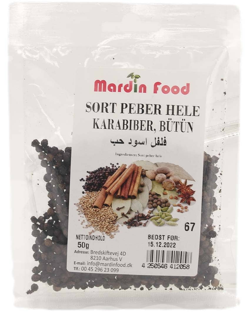 Mardin Food Sort Peber Hele 50