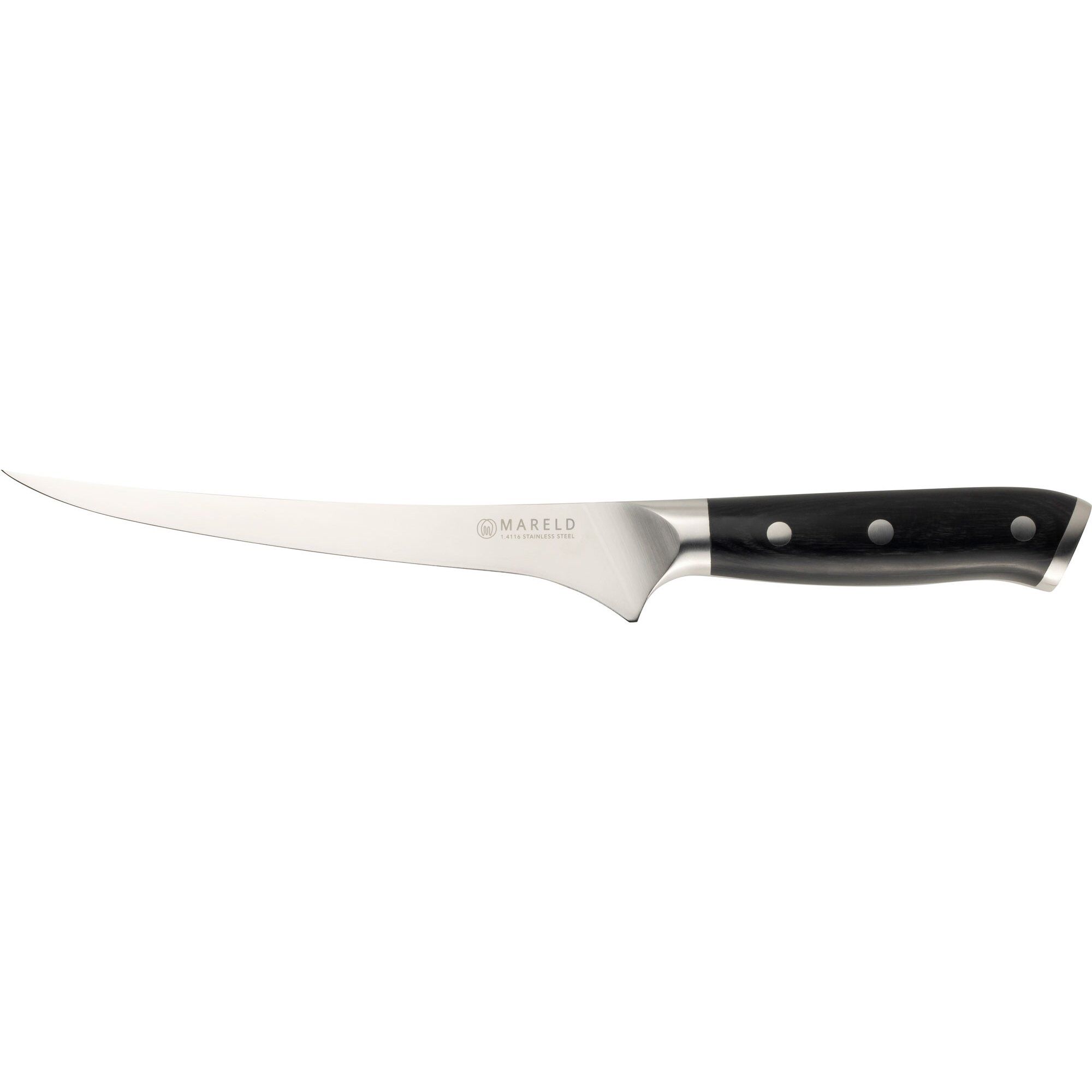 Mareld Fleksibel Filetkniv 19 Cm  Black