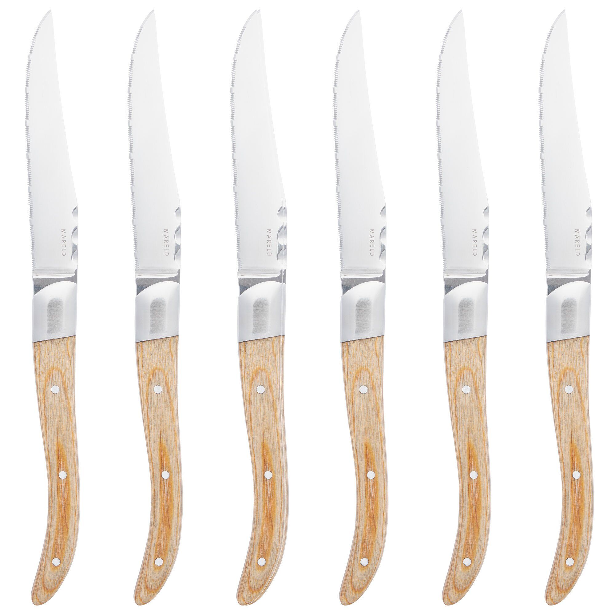 Mareld Grillknive  Lyst Pakkatræ    Stk
