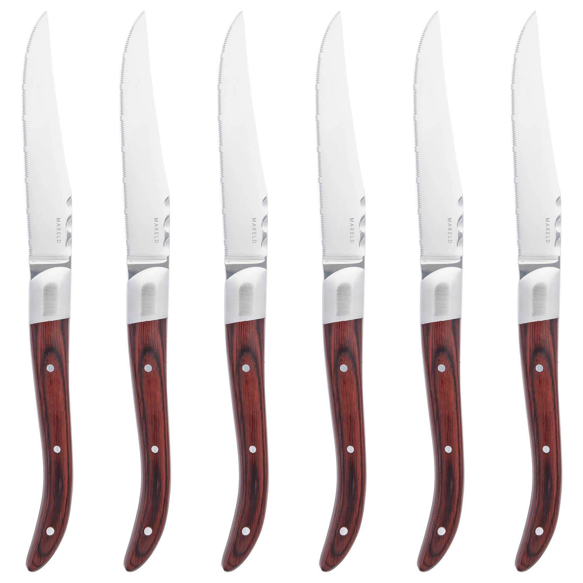 Mareld Grillknive  Rødt Pakkatræ    Stk
