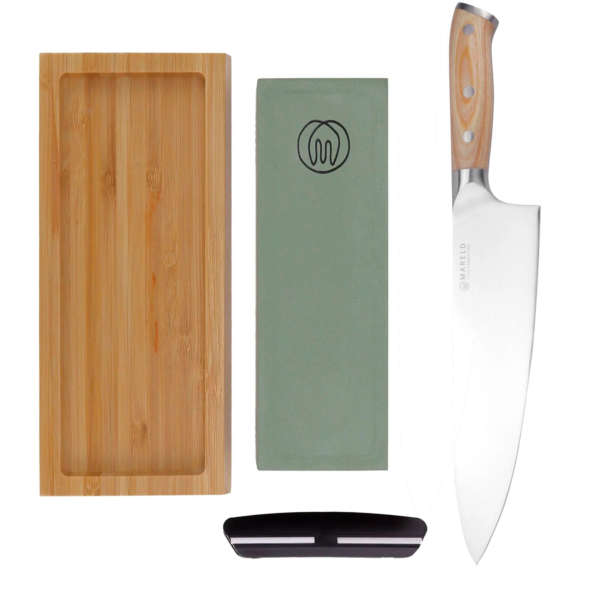 Mareld Kokkekniv Med Slibe-kit