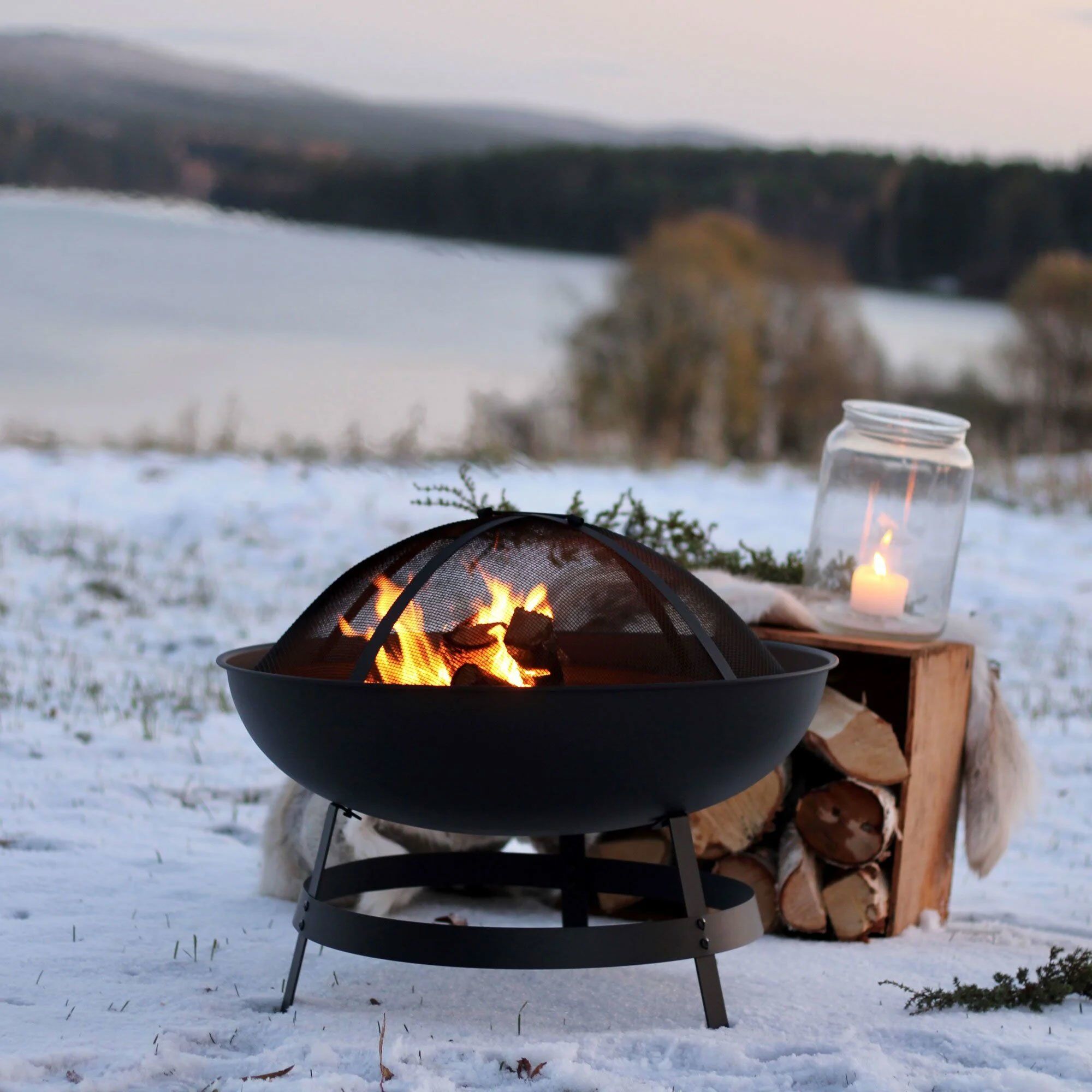 Mareld Traditional Ildsted   Gnistbeskyttelse