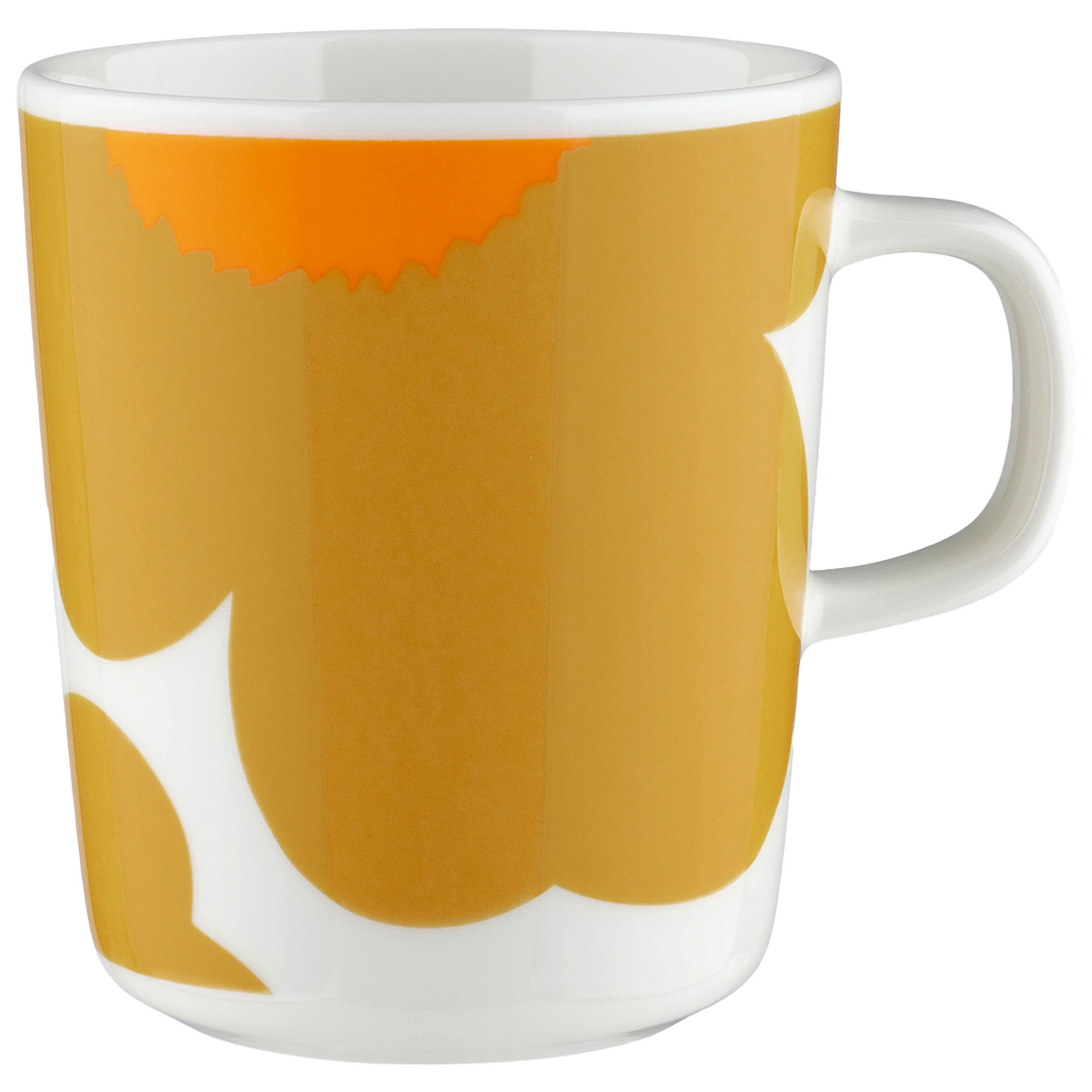 Marimekko Iso Unikko Krus     Dl  Hvid Karamel Orange